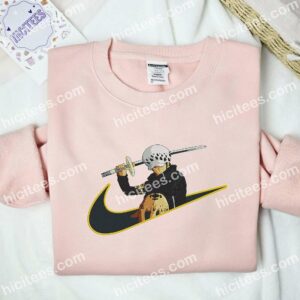 Trafalgar D Water Law One Piece Anime Embroidered Shirt 2 Trafalgar D Water Law One Piece Anime Embroidered Shirt 1