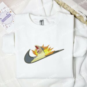 Typhlosion Pokemon Anime Embroidered Shirt 1 Typhlosion Pokemon Anime Embroidered Shirt 3