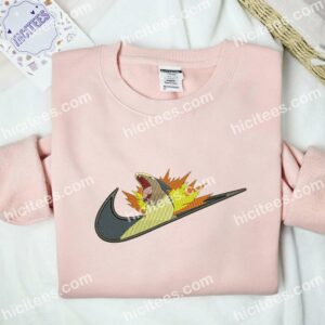 Typhlosion Pokemon Anime Embroidered Shirt 2 Typhlosion Pokemon Anime Embroidered Shirt