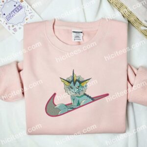 Vaporeon Pokemon Anime Embroidered Shirt 2 Vaporeon Pokemon Anime Embroidered Shirt