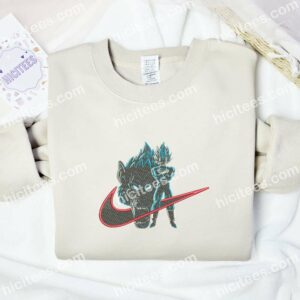 Vegeta And Giant Monkey Form Dragon Ball Anime Embroidered Shirt 1 Vegeta And Giant Monkey Form Dragon Ball Anime Embroidered Shirt 3