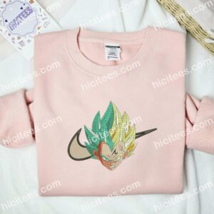 Vegeta Green And Yellow Hair Dragon Ball Anime Embroidered Shirt 2 Vegeta Green And Yellow Hair Dragon Ball Anime Embroidered Shirt