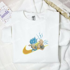 Vegeta Super Saiyan Blue Dragon Ball Anime Embroidered Shirt 1 Vegeta Super Saiyan Blue Dragon Ball Anime Embroidered Shirt 3
