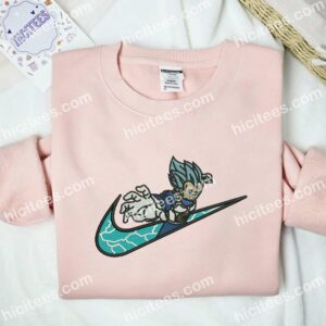 Vegeta Super Saiyan Lightning Dragon Ball Anime Embroidered Shirt