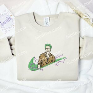Roronoa Zoro One Piece Anime Embroidered Shirt 2 Roronoa Zoro One Piece Anime Embroidered Shirt
