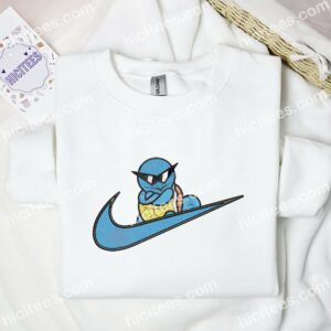 Squirtle Cool Pokemon Anime Embroidered Shirt 1 Squirtle Cool Pokemon Anime Embroidered Shirt 3 1