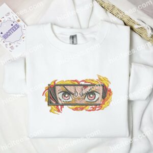 Tanjiro Eyes Demon Slayer Anime Embroidered Shirt 3