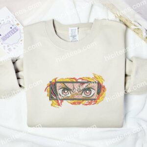 Tanjiro Eyes Demon Slayer Anime Embroidered Shirt