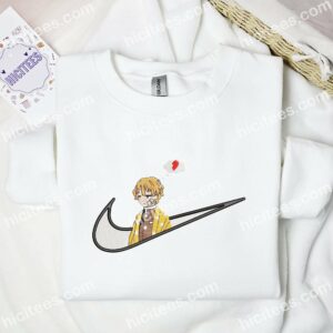 Zenitsu Sad Demon Slayer Anime Embroidered Shirt 3