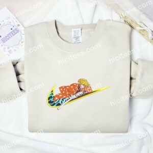 Zenitsu Thunder Breathing Demon Slayer Anime Embroidered Shirt