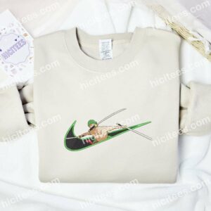 Zoro Three Swords Style One Piece Anime Embroidered Shirt 1 Zoro Three Swords Style One Piece Anime Embroidered Shirt 3 1