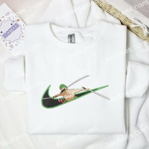 Zoro Three Swords Style One Piece Anime Embroidered Shirt 2 Zoro Three Swords Style One Piece Anime Embroidered Shirt 1