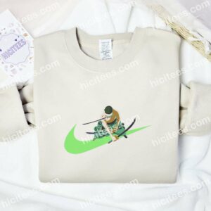 Zoro Three Swords Style One Piece Anime Embroidered Shirt 3 3