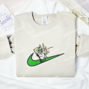 Zoro Three Swords Style One Piece Anime Embroidered Shirt 1 Zoro Three Swords Style One Piece Anime Embroidered Shirt 3 6
