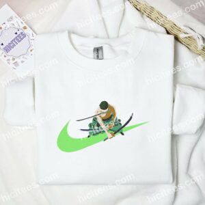Zoro Three Swords Style One Piece Anime Embroidered Shirt 5