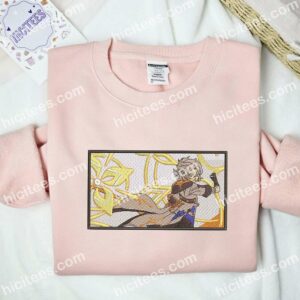 Albedo Genshin Impact Anime Embroidered Shirt 2 Albedo Genshin Impact Anime Embroidered Shirt 1