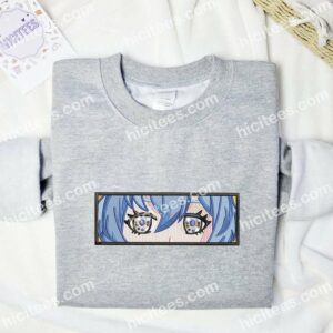 Ganyu Eyes Genshin Impact Anime Embroidered Shirt 1 Ganyu Eyes Genshin Impact Anime Embroidered Shirt 3 1