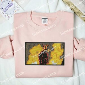 Konro Doppelganger Fire Force Anime Embroidered Shirt 2 Konro Doppelganger Fire Force Anime Embroidered Shirt