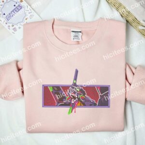 Neon Genesis Evangelion Anime Embroidered Shirt 1