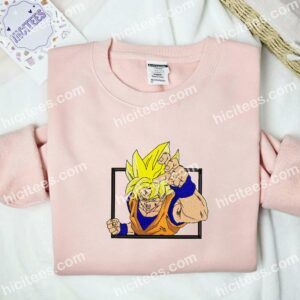 Goku Super Saiyan Dragon Ball Anime Embroidered Shirt 1