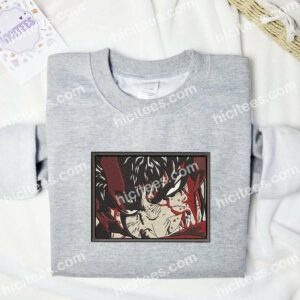Guts Angry Face Berserk Anime Embroidered Shirt 1 Guts Angry Face Berserk Anime Embroidered Shirt 3