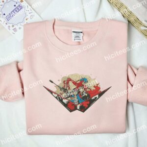 Gurren Lagann Anime Embroidered Shirt 2 Gurren Lagann Anime Embroidered Shirt