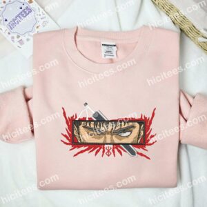 Guts Eyes Berserk Anime Embroidered Shirt 2 Guts Eyes Berserk Anime Embroidered Shirt 1