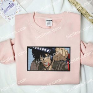 Guts Face Berserk Anime Embroidered Shirt