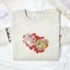 Gyutaro And Daki Face to Face Demon Slayer Anime Embroidered Shirt