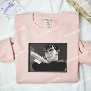 Guts Serious Face Berserk Anime Embroidered Shirt 2 Guts Serious Face Berserk Anime Embroidered Shirt