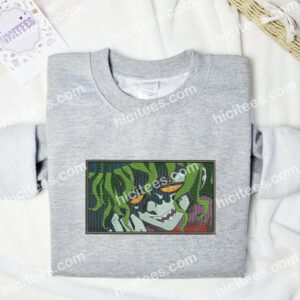 Gyutaro Face Demon Slayer Anime Embroidered Shirt 1 Gyutaro Face Demon Slayer Anime Embroidered Shirt 3