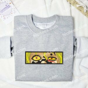 Gyutaro Eyes Demon Slayer Anime Embroidered Shirt 1 Gyutaro Eyes Demon Slayer Anime Embroidered Shirt 3