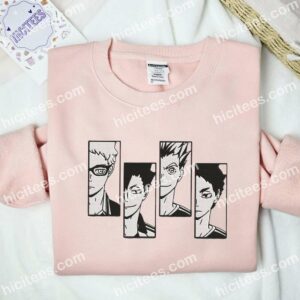 Haikyu Anime Embroidered Shirt 2 Haikyu Anime Embroidered Shirt