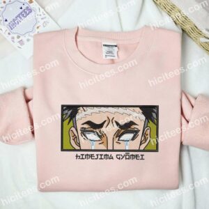 Himejima Crying Face Demon Slayer Anime Embroidered Shirt