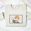 Hinata Smile Haikyuu Anime Embroidered Shirt