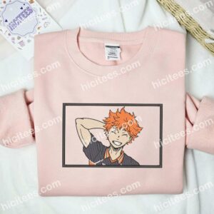Hinata Smile Haikyuu Anime Embroidered Shirt