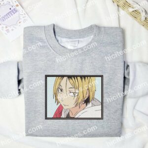 Kenma Kozume Haikyuu Anime Embroidered Shirt 1 Kenma Kozume Haikyu Anime Embroidered Shirt 3
