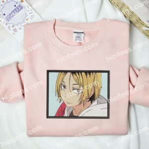 Kenma Kozume Haikyuu Anime Embroidered Shirt 2 Kenma Kozume Haikyu Anime Embroidered Shirt