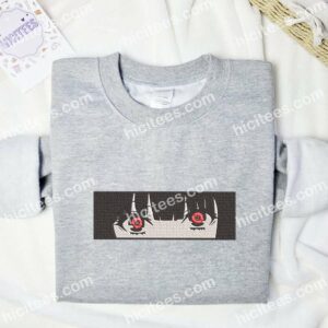 Girl's Eyes Anime Embroidered Shirt 3