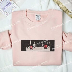 Girl's Eyes Anime Embroidered Shirt