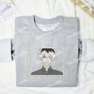 Ken Kaneki Tokyo Ghoul Anime Embroidered Shirt 1 Ken Kaneki Tokyo Ghoul Anime Embroidered Shirt 3 1