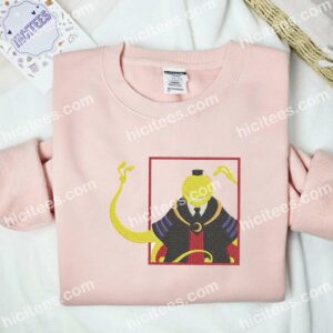 Koro Sensei Assassination Classroom Anime Embroidered Shirt 2 Koro Sensei Assassination Classroom Anime Embroidered Shirt