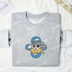 Nami Jolly Roger One Piece Anime Embroidered Shirt 3