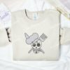 Sanji Jolly Roger One Piece Anime Embroidered Shirt