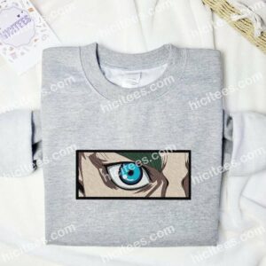 Anime Eyes Embroidered Shirt 1 Anime Eyes Embroidered Shirt 3