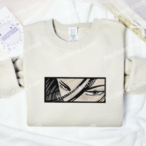 Girl Eyes Anime Embroidered Shirt 1 Girl Eyes Anime Embroidered Shirt 3