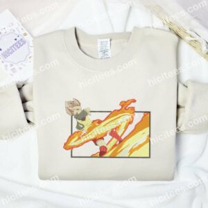 Gouenji Shuuya Shoot Bakunetsu Screw Inazuma Eleven Anime Embroidered Shirt 1 Gouenji Shuuya Shoot Bakunetsu Screw Inazuma Eleven Anime Embroidered Shirt 3