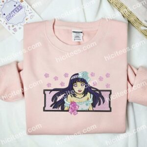 Hinata Hyuga Naruto Anime Embroidered Shirt 2 Hinata Hyuga Naruto Anime Embroidered Shirt 1