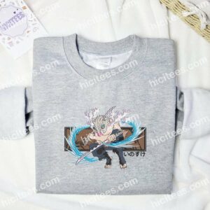 Inosuke Beast Breathing Demon Slayer Anime Embroidered Shirt 1 Inosuke Beast Breathing Demon Slayer Anime Embroidered Shirt 3