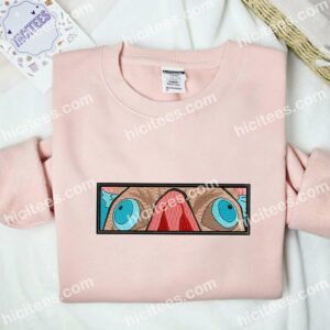 Inosuke Boar Eyes Demon Slayer Anime Embroidered Shirt 2 Inosuke Boar Eyes Demon Slayer Anime Embroidered Shirt 5